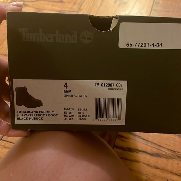 Timberland premium 6in waterproofboot black nubuck.